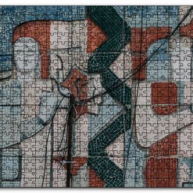 Cakapuzzle Tarihi Duvar Mozaiği Adam ve Kadın Mdf 120 Parça Puzzle
