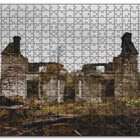 Cakapuzzle Taş Evin Yıkıntıları Mdf 120 Parça Puzzle