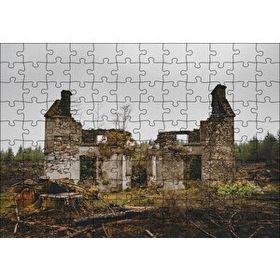 Cakapuzzle Taş Evin Yıkıntıları Mdf 120 Parça Puzzle