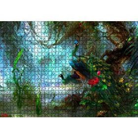 Cakapuzzle Tavuskuşları ve Fantastik Orman Mdf 1000 Parça Puzzle