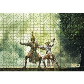 Cakapuzzle Tayland Sanatı 120 Parça Ahşap Puzzle