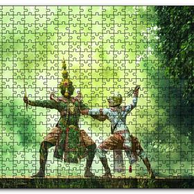 Cakapuzzle Tayland Sanatı Mdf 120 Parça Puzzle