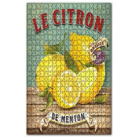 Cakapuzzle Taze Limon Afişi Görseli Ahşap 255 Parça Puzzle