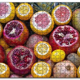 Cakapuzzle Taze Meyveler Nar Portakal Greyfurt Kivi Mdf 120 Parça Puzzle