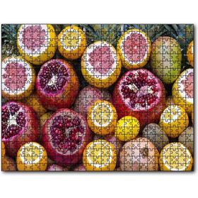Cakapuzzle Taze Meyveler Nar Portakal Greyfurt Kivi Mdf 500 Parça Puzzle