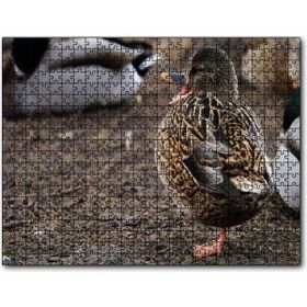 Cakapuzzle Tek Ayak Üzerinde Duran Ördek Yavrusu Mdf 1000 Parça Puzzle
