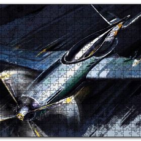 Cakapuzzle Tek Motorlu Uçak İllüstrasyon Mdf 500 Parça Puzzle
