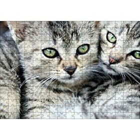Cakapuzzle Tekir Yavru Kediler 120 Parça Ahşap Puzzle