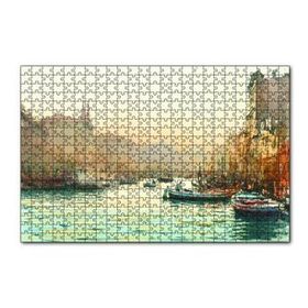 Cakapuzzle Tekne Şehir Manzara 120 Parça Ahşap Puzzle