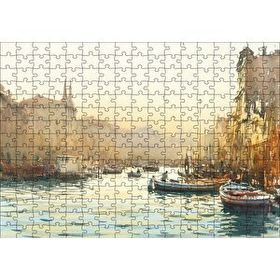 Cakapuzzle Tekne Şehir Manzara 120 Parça Ahşap Puzzle