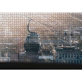 Cakapuzzle Teleferik Yakın Plan 120 Parça Ahşap Puzzle