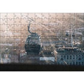 Cakapuzzle Teleferik Yakın Plan Mdf 120 Parça Puzzle