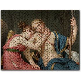 Cakapuzzle Telemak ve Eucharis Yağlıboya Çizim 255 Parça Puzzle