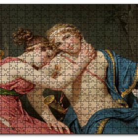 Cakapuzzle Telemak ve Eucharis Yağlıboya Çizim Mdf 500 Parça Puzzle