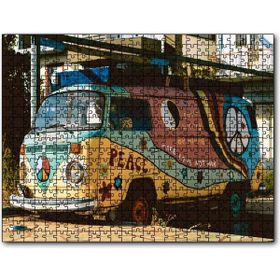 Cakapuzzle Terkedilmiş Hippi Minibüs Mdf 1000 Parça Puzzle