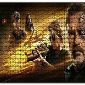 Cakapuzzle Terminator Dark Fate Arnold Linda Ahşap 500 Parça Puzzle