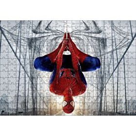 Cakapuzzle Ters Asılı Duran Spider Man 120 Parça Ahşap Puzzle