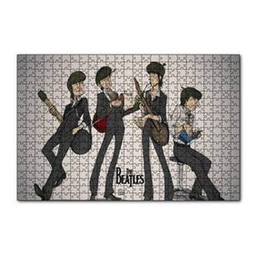 Cakapuzzle The Beatles Karikatürize Çizim 120 Parça Ahşap Puzzle