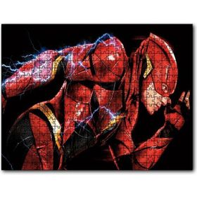 Cakapuzzle the Flash Ezra Miller Electricity Ahşap 500 Parça Puzzle