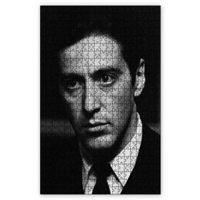 Cakapuzzle the Godfather Al Pacino Siyah Beyaz Ahşap 1000 Parça Puzzle