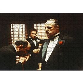 Cakapuzzle The Godfather Marlon Brando El Öpme Sahnesi 120 Parça Ahşap Puzzle