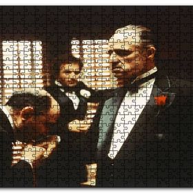 Cakapuzzle The Godfather Marlon Brando El Öpme Sahnesi Mdf 120 Parça Puzzle
