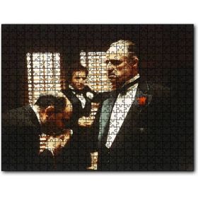 Cakapuzzle The Godfather Marlon Brando El Öpme Sahnesi Mdf 120 Parça Puzzle