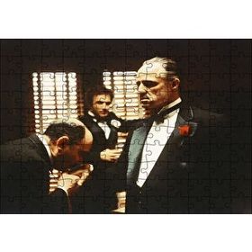 Cakapuzzle The Godfather Marlon Brando El Öpme Sahnesi Mdf 120 Parça Puzzle