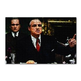 Cakapuzzle The Godfather Marlon Brando Yemek Masasında 120 Parça Ahşap Puzzle