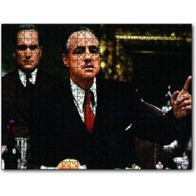 Cakapuzzle The Godfather Marlon Brando Yemek Masasında Mdf 120 Parça Puzzle