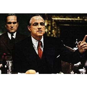 Cakapuzzle The Godfather Marlon Brando Yemek Masasında Mdf 120 Parça Puzzle