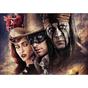 Cakapuzzle The Lone Ranger Filmi Görseli 120 Parça Ahşap Puzzle