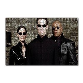Cakapuzzle The Matrix Neo Trinity ve Morpheus 120 Parça Ahşap Puzzle