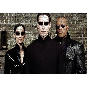 Cakapuzzle The Matrix Neo Trinity ve Morpheus 120 Parça Ahşap Puzzle