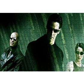 Cakapuzzle The Matrix Neo Trinity ve Morpheus Full Renkli 120 Parça Ahşap Puzzle