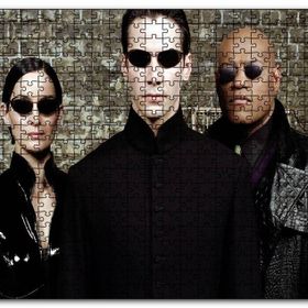 Cakapuzzle The Matrix Neo Trinity ve Morpheus Mdf 120 Parça Puzzle