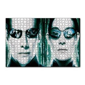Cakapuzzle The Matrix Neo ve Trinity 120 Parça Ahşap Puzzle