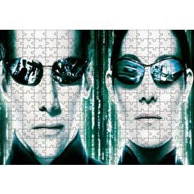 Cakapuzzle The Matrix Neo ve Trinity 120 Parça Ahşap Puzzle