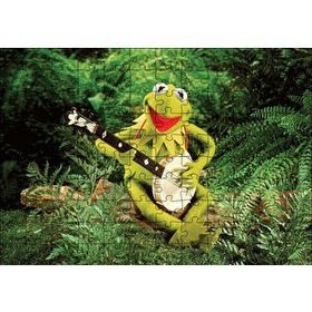 Cakapuzzle The Muppets Kurbağa Kermit ve Enstrümanı Mdf 120 Parça Puzzle