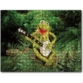 Cakapuzzle The Muppets Kurbağa Kermit ve Enstrümanı Mdf 500 Parça Puzzle