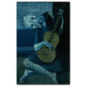 Cakapuzzle the Old Guitarist 1903 By Pablo Picasso Ahşap 500 Parça Puzzle