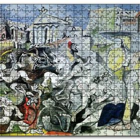 Cakapuzzle The Rape Of The Sabine Women By Pablo Picasso Mdf 120 Parça Puzzle