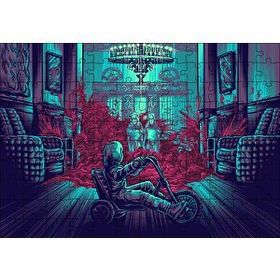 Cakapuzzle The Shining İkizler ve Bisikletli Çocuk 120 Parça Ahşap Puzzle