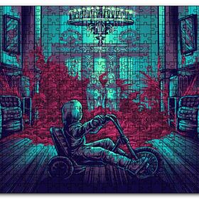 Cakapuzzle The Shining İkizler ve Bisikletli Çocuk Mdf 120 Parça Puzzle