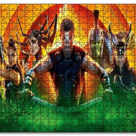 Cakapuzzle Thor Ragnarok Tüm Kahramanlar Ahşap 500 Parça Puzzle