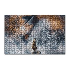 Cakapuzzle Tilki Gözü ve İnsan İllüstrasyon 120 Parça Mdf Puzzle