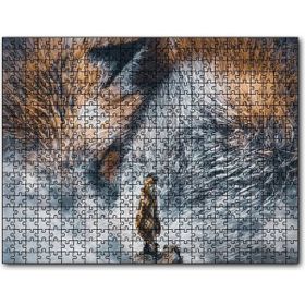 Cakapuzzle Tilki Gözü ve İnsan İllüstrasyon 120 Parça Mdf Puzzle