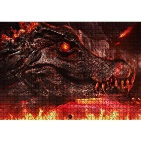 Cakapuzzle Timsah ve Cehennemi Lavlar Mdf 1000 Parça Puzzle
