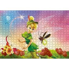 Cakapuzzle Tinkerbell Ve Arı Disney Prenses 120 Parça Ahşap Puzzle