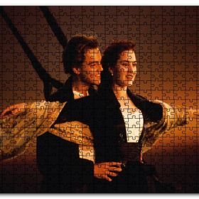 Cakapuzzle Titanic Jack ve Rose Günbatımı Güvertede Mdf 120 Parça Puzzle